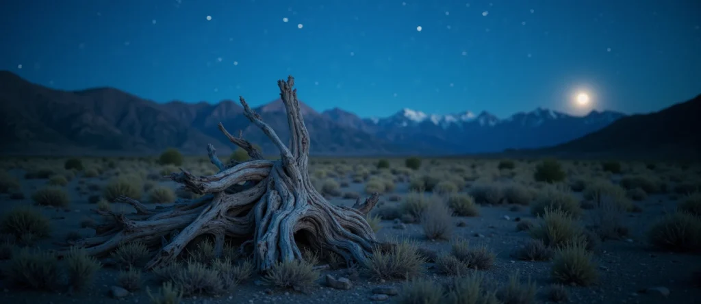 Symbolizing Growth/Resilience: A local Bitterbrush gnarled juniper roots. - AI Generated