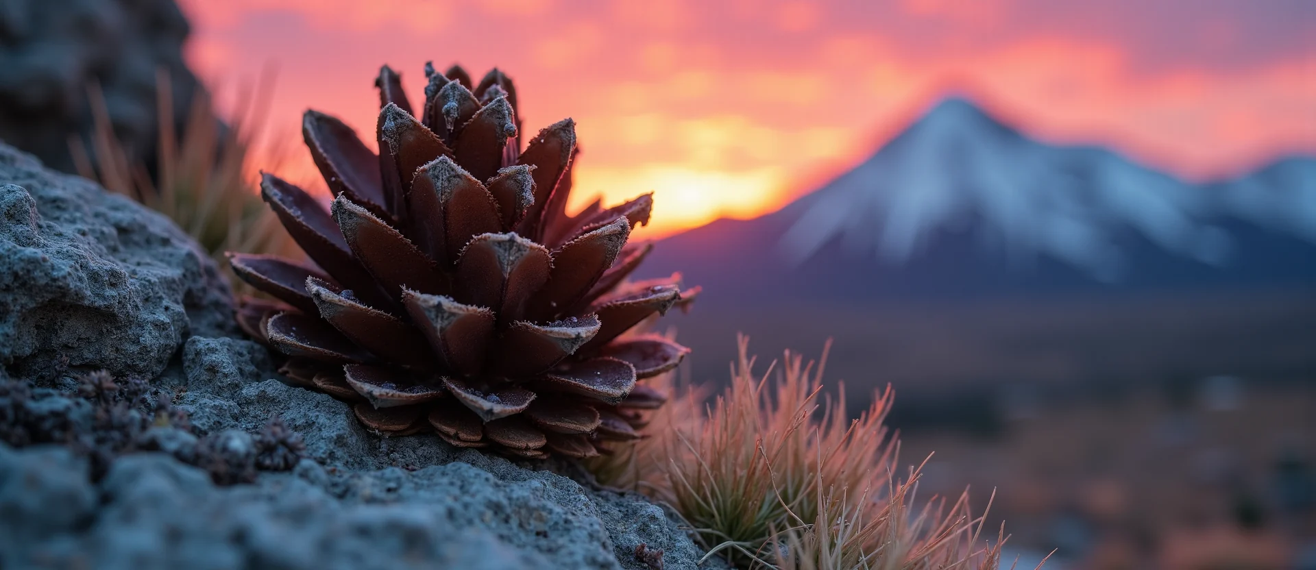 Symbolizing Seed/New Beginning: A local Sagebrush (Artemisia tridentata) opening pine cone. - AI Generated