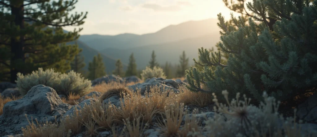 Symbolizing Identity/Local: A local Sierra Juniper Peavine Mountain silhouette. - AI Generated