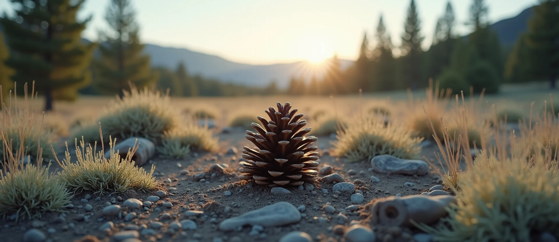 Symbolizing Seed/New Beginning: A local Quaking Aspen opening pine cone. - AI Generated