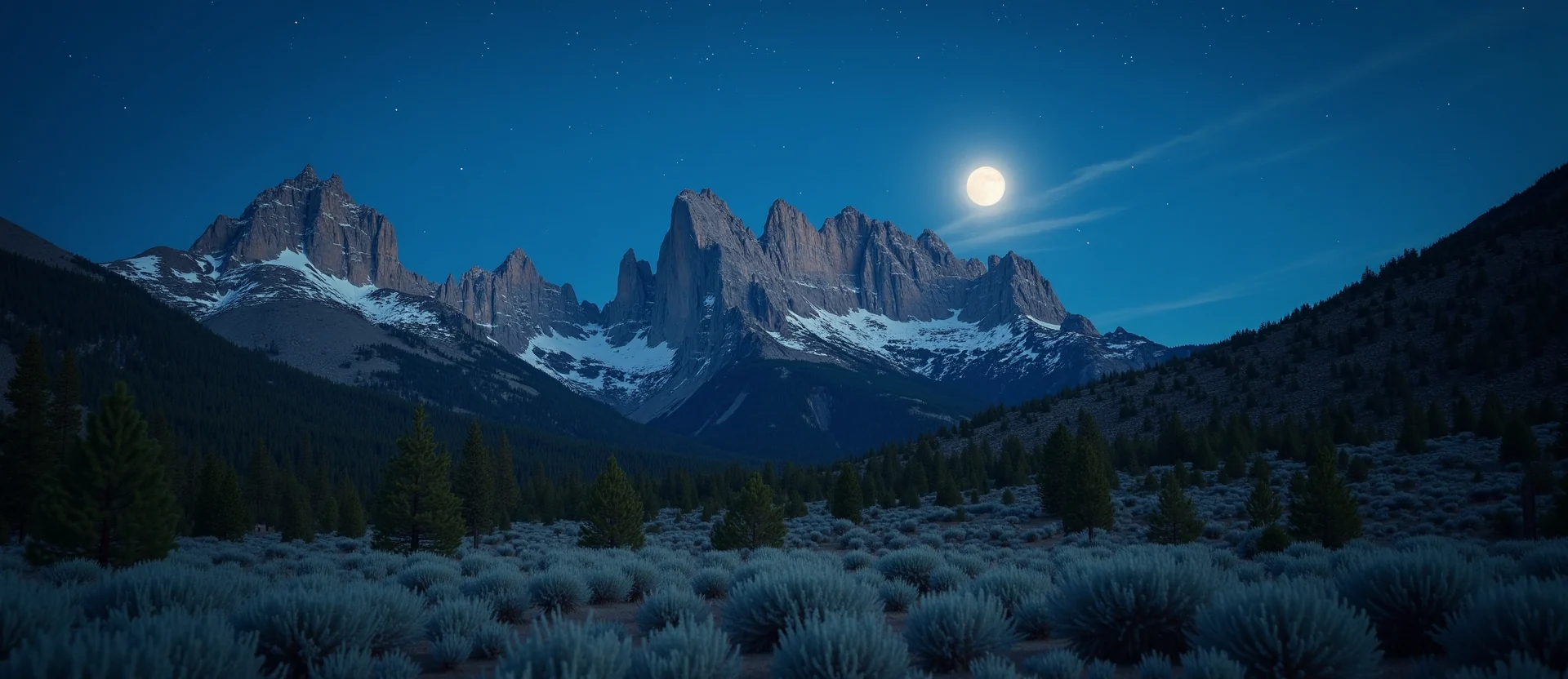Symbolizing Stability/Peak: A local Quaking Aspen jagged granite peak. - AI Generated