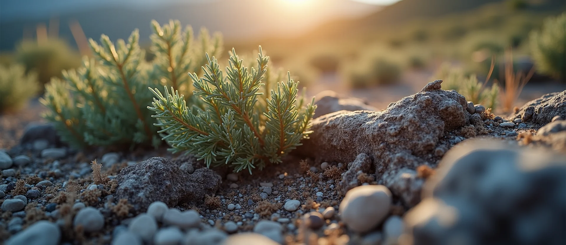 Symbolizing Growth/Resilience: A local Bitterbrush gnarled juniper roots. - AI Generated
