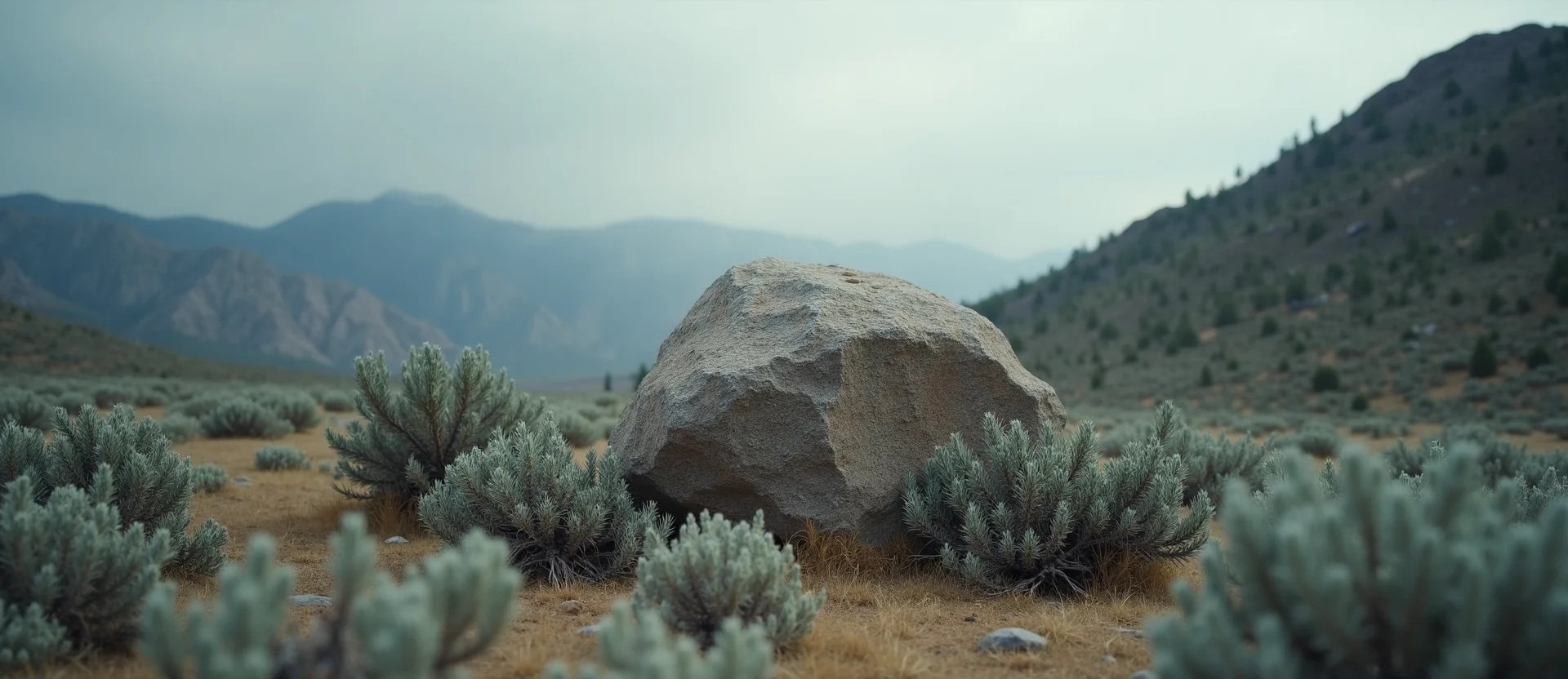 Symbolizing Stability/Peak: A local Sierra Juniper unshakable boulder. - AI Generated