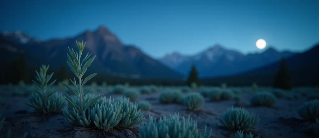Symbolizing Seed/New Beginning: A local Manzanita sprouting sagebrush seedling. - AI Generated