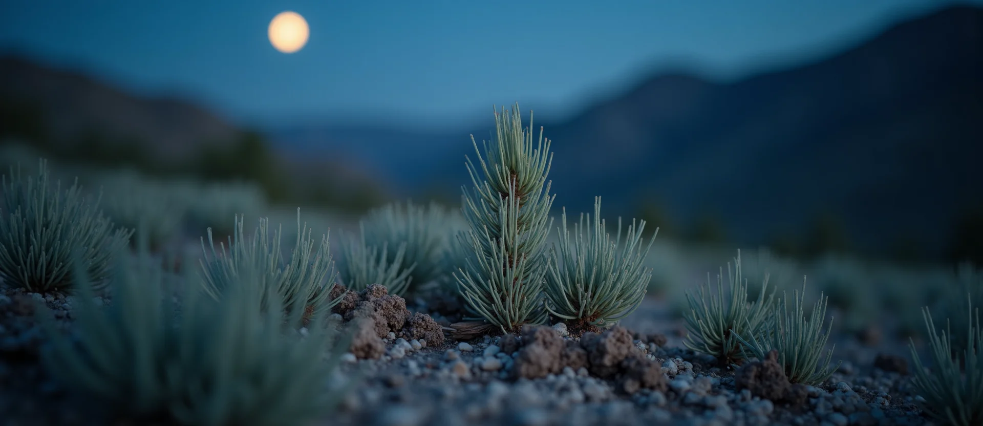 Symbolizing Seed/New Beginning: A local Sierra Juniper sprouting sagebrush seedling. - AI Generated