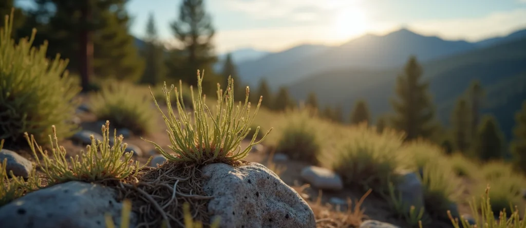 Symbolizing Seed/New Beginning: A local Bitterbrush sprouting sagebrush seedling. - AI Generated