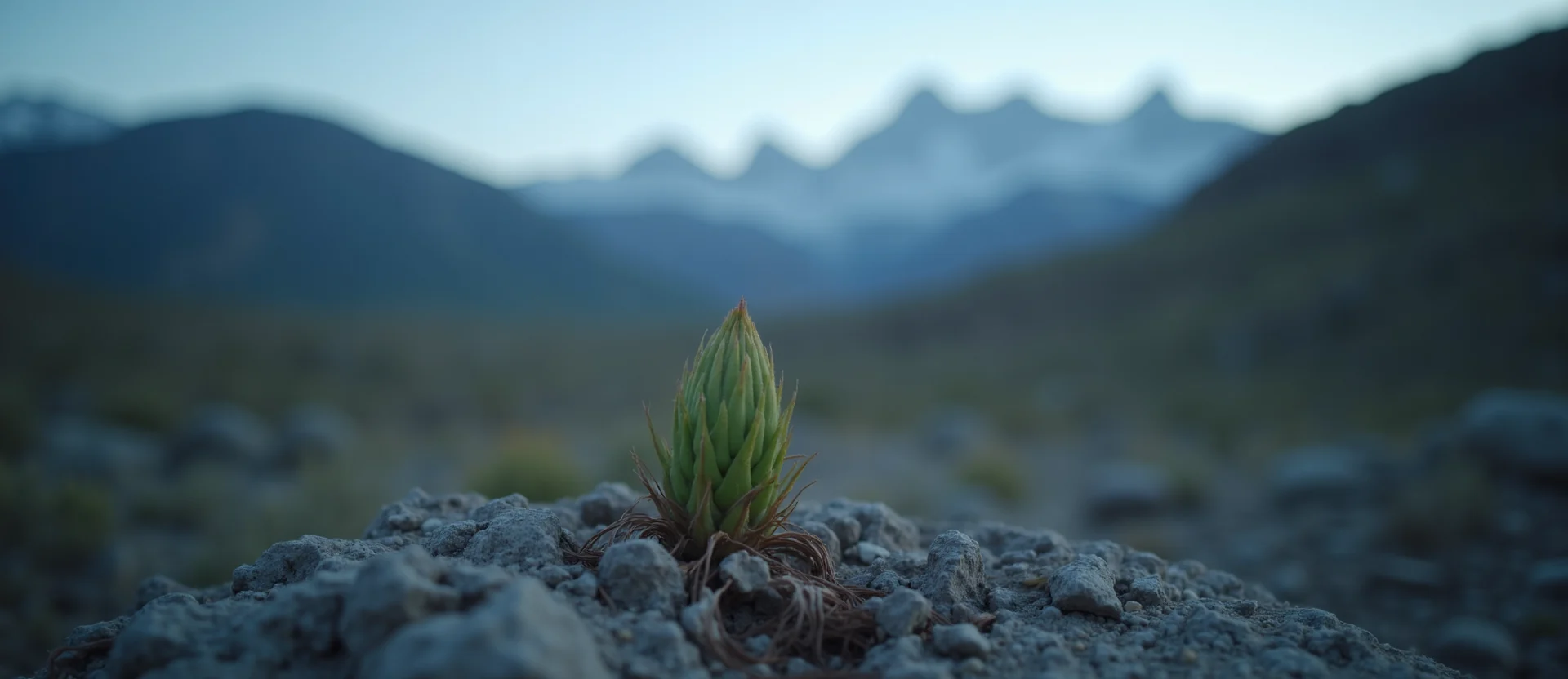Symbolizing Seed/New Beginning: A local Desert Peach new green bud on a branch. - AI Generated
