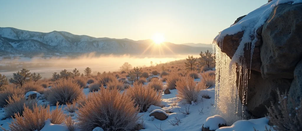 Symbolizing Identity/Local: A local Indian Paintbrush High Desert vista. - AI Generated