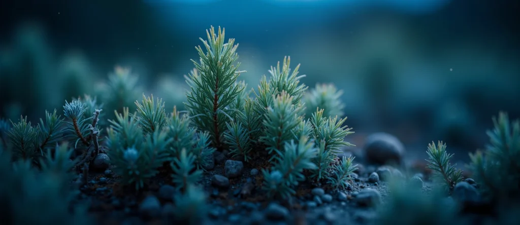Symbolizing Growth/Resilience: A local Sagebrush (Artemisia tridentata) thriving aspen grove. - AI Generated