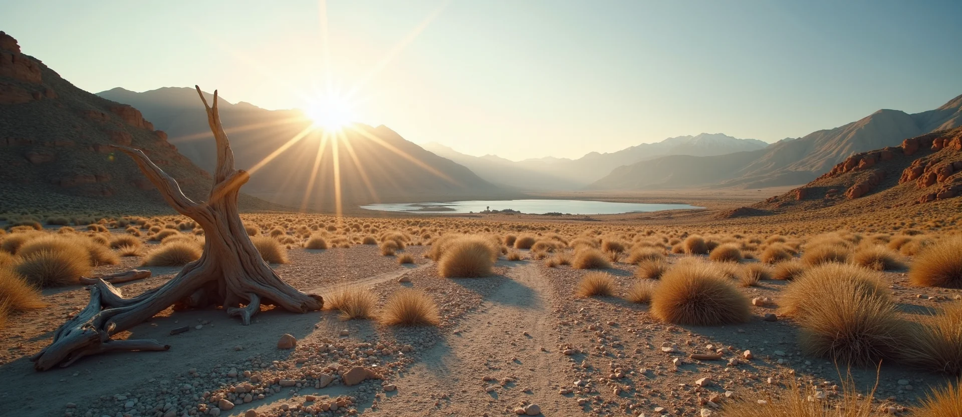 Symbolizing Identity/Local: A local Desert Peach Washoe Valley floor. - AI Generated