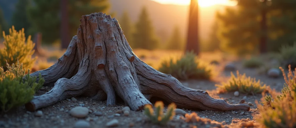 Symbolizing Growth/Resilience: A local Mountain Mahogany gnarled juniper roots. - AI Generated