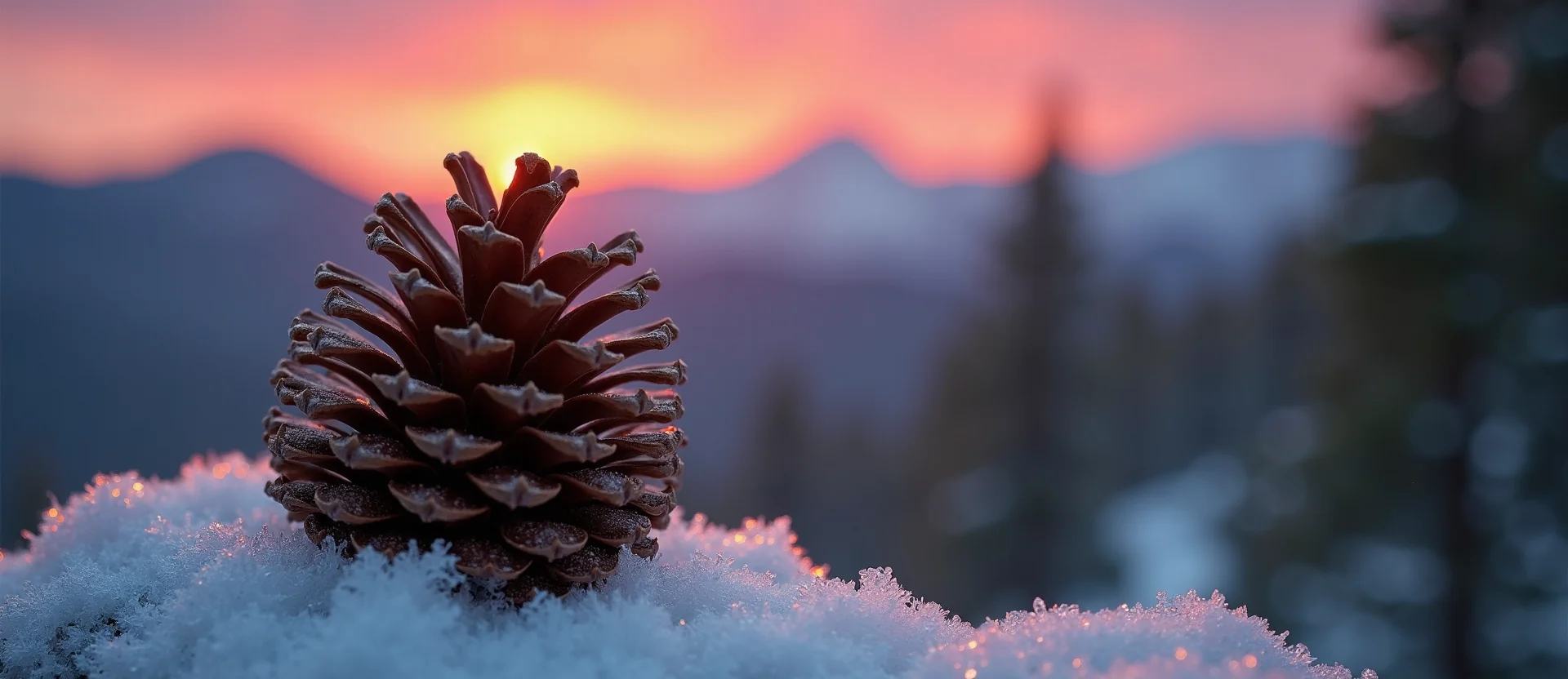 Symbolizing Seed/New Beginning: A local Mountain Mahogany opening pine cone. - AI Generated