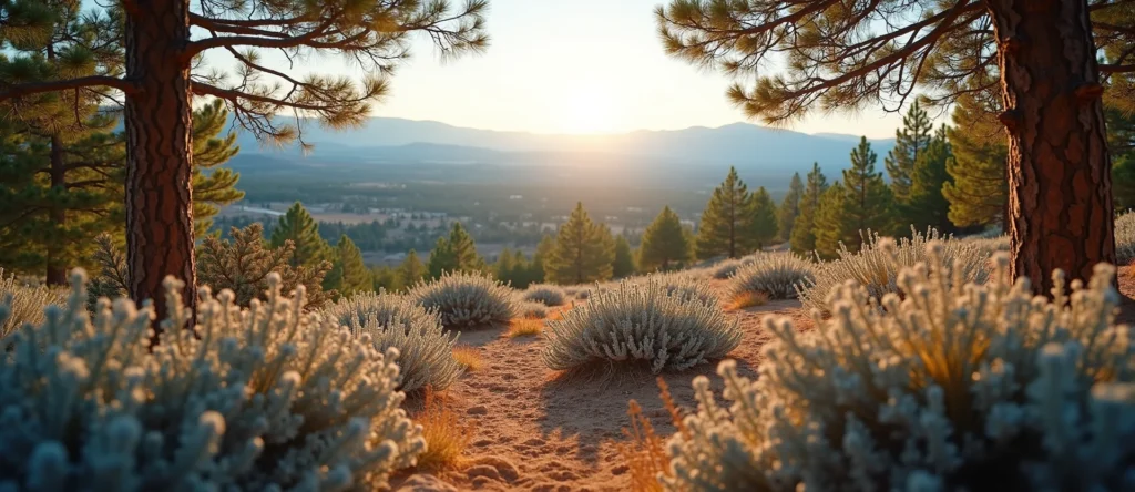Symbolizing Identity/Local: A local Indian Paintbrush High Desert vista. - AI Generated