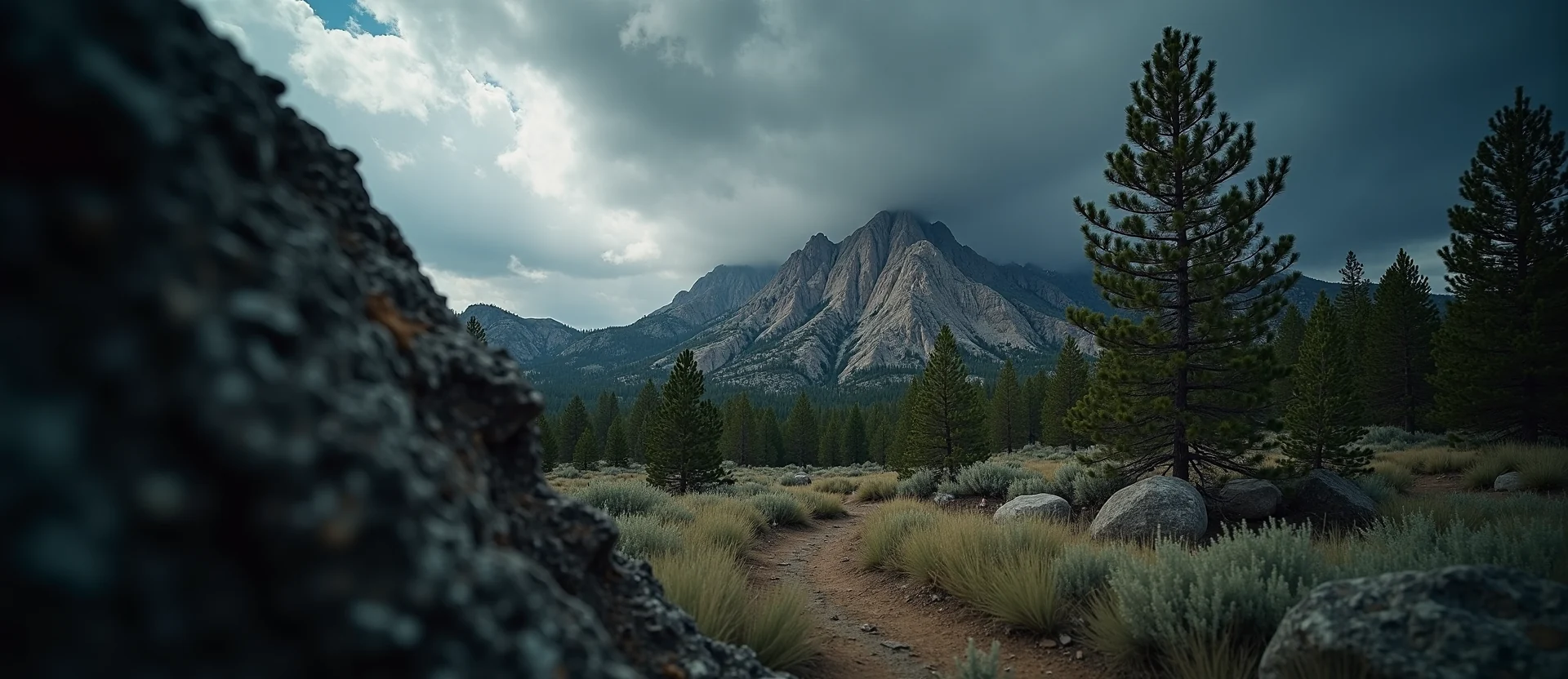 Symbolizing Identity/Local: A local Ponderosa Pine Peavine Mountain silhouette. - AI Generated