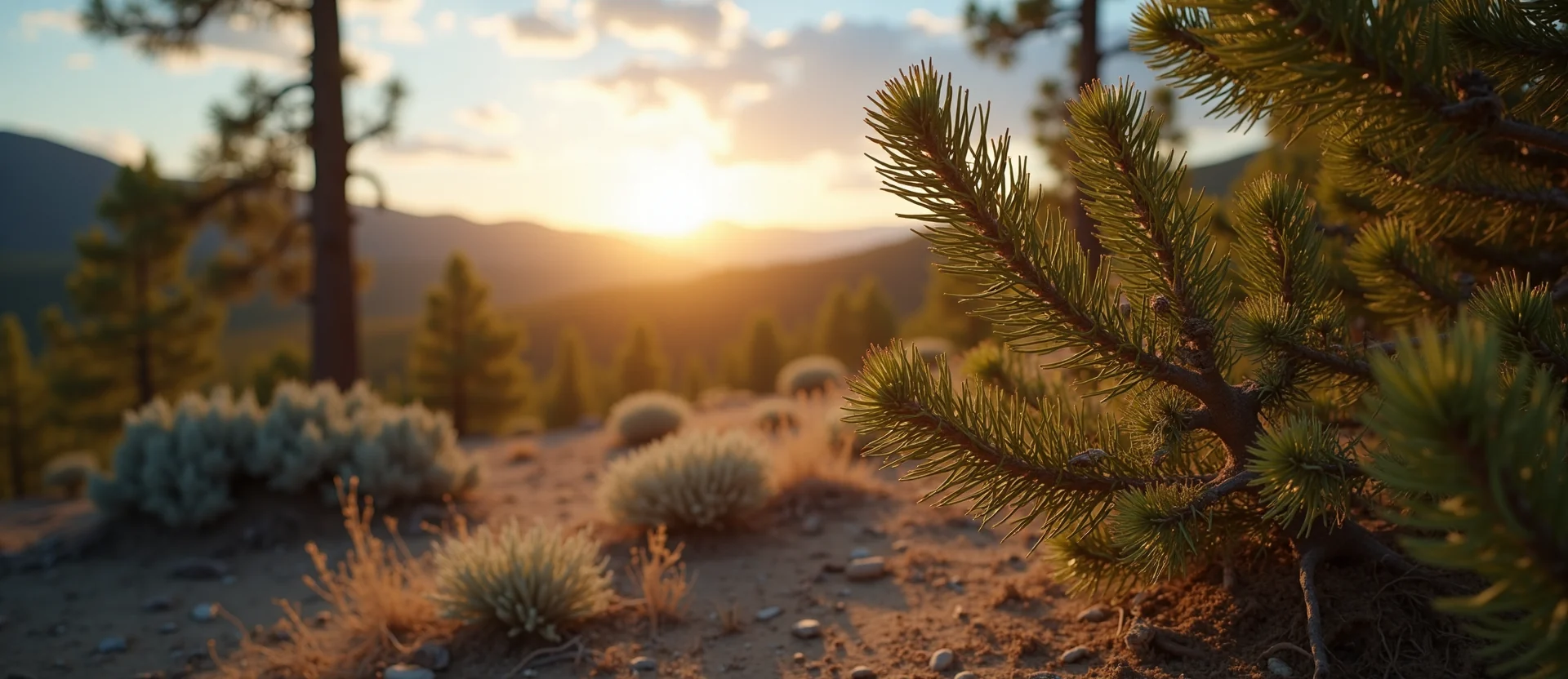 Symbolizing Growth/Resilience: A local Sagebrush (Artemisia tridentata) new branch reaching for the sky. - AI Generated