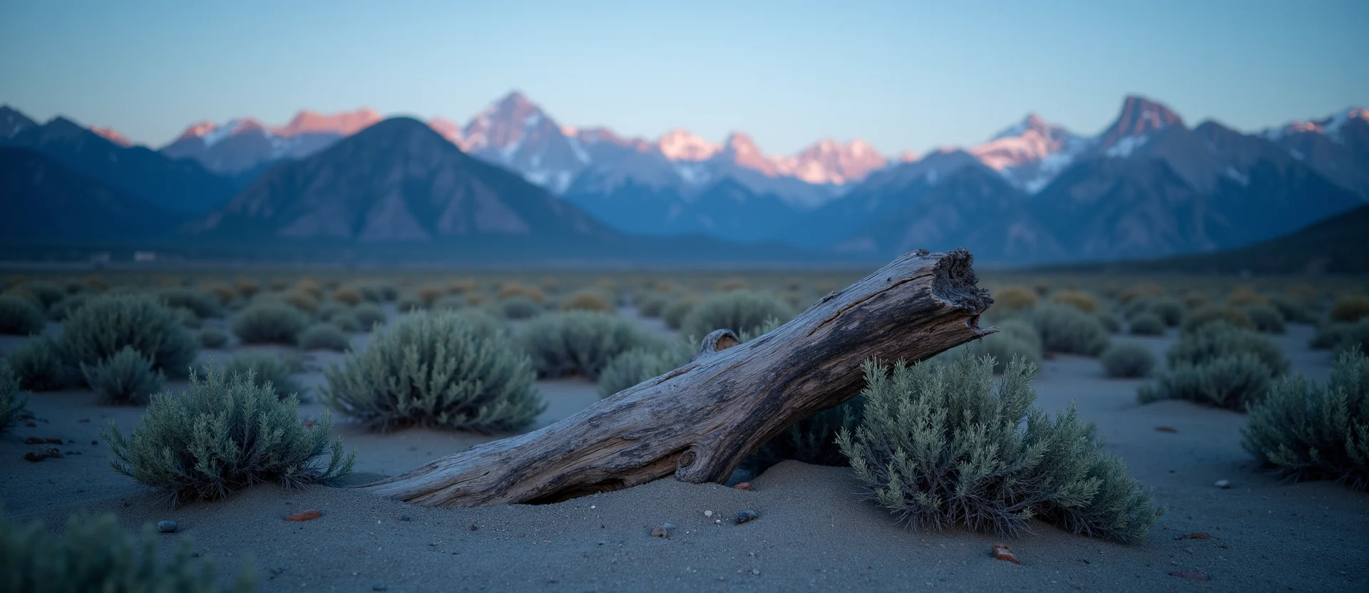 Symbolizing Growth/Resilience: A local Sagebrush (Artemisia tridentata) sturdy weathered tree trunk. - AI Generated