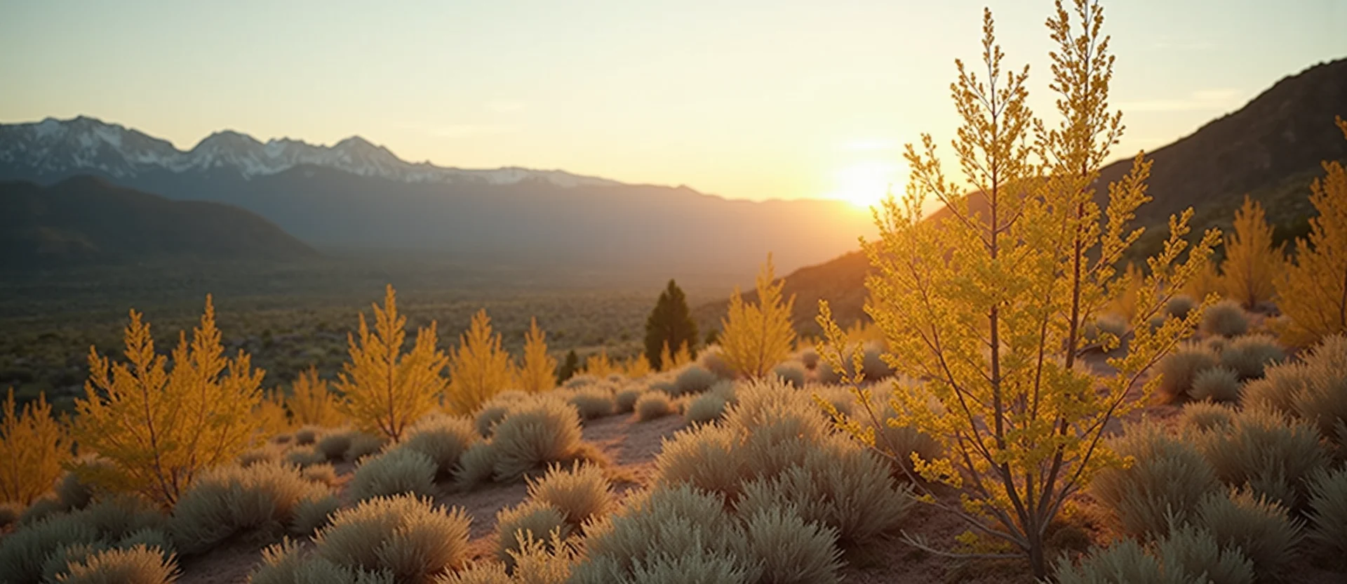 Symbolizing Identity/Local: A local Bitterbrush High Desert vista. - AI Generated