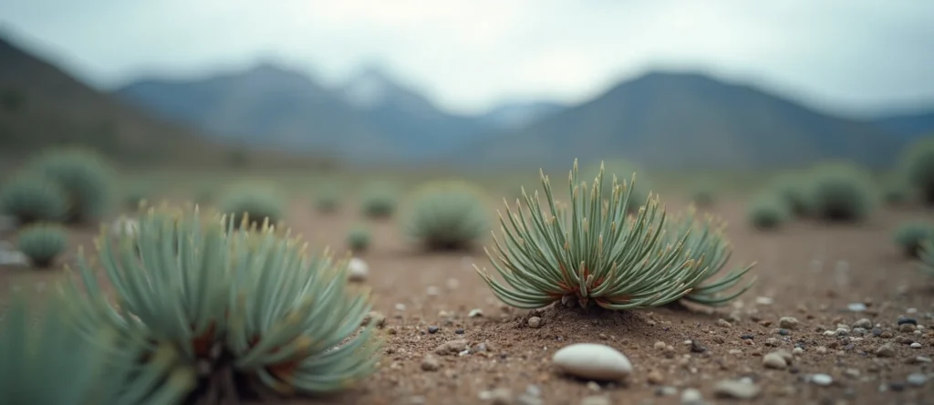 Symbolizing Seed/New Beginning: A local Sagebrush (Artemisia tridentata) single pine seed on dry earth. - AI Generated