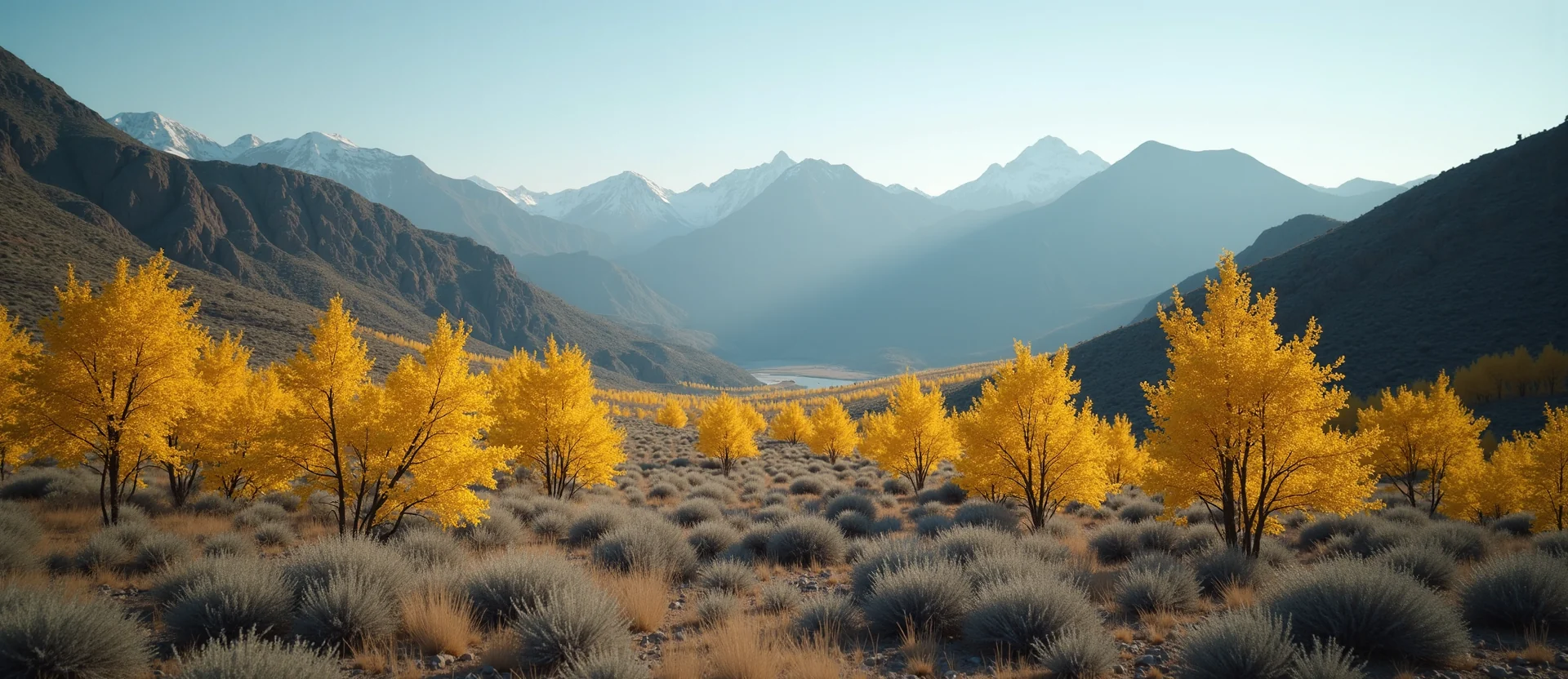 Symbolizing Identity/Local: A local Bitterbrush Mt. Rose foothills. - AI Generated