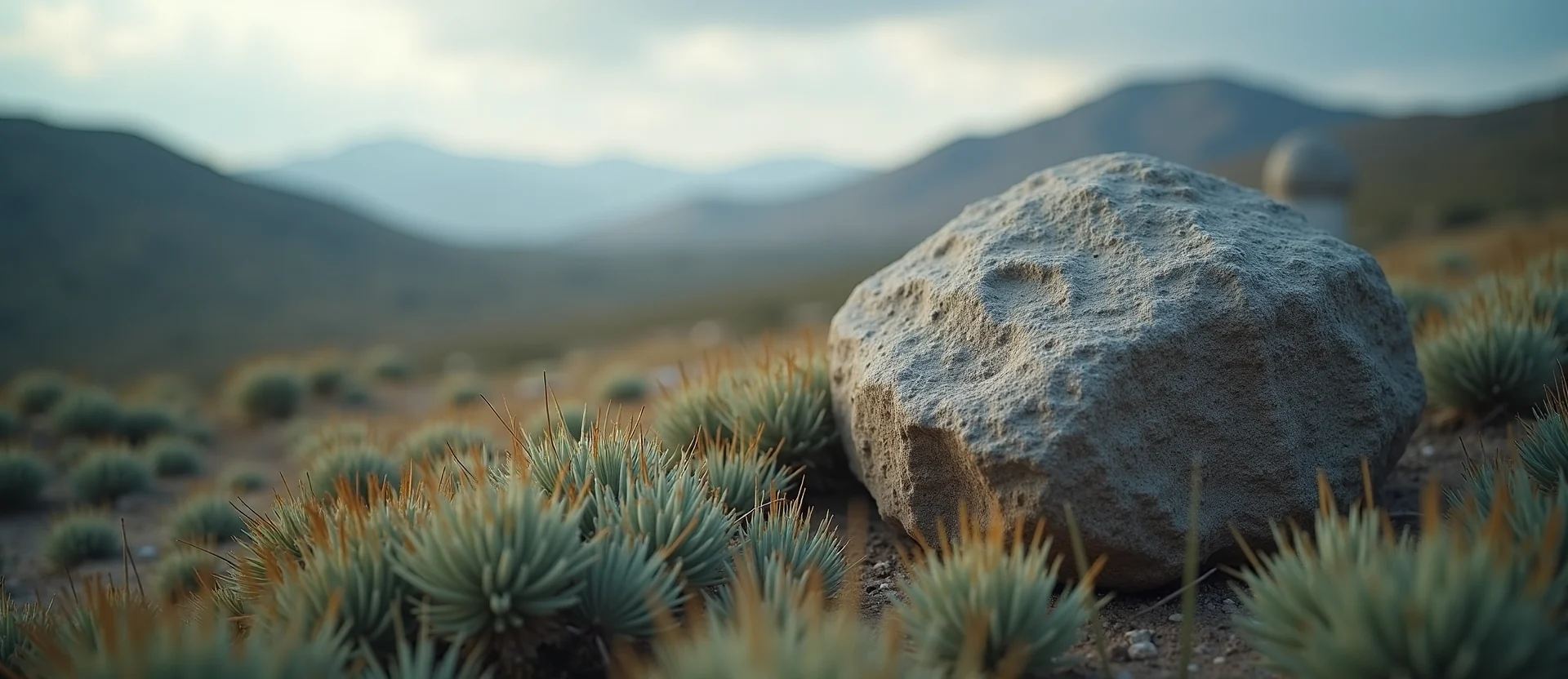 Symbolizing Stability/Peak: A local Sagebrush (Artemisia tridentata) unshakable boulder. - AI Generated