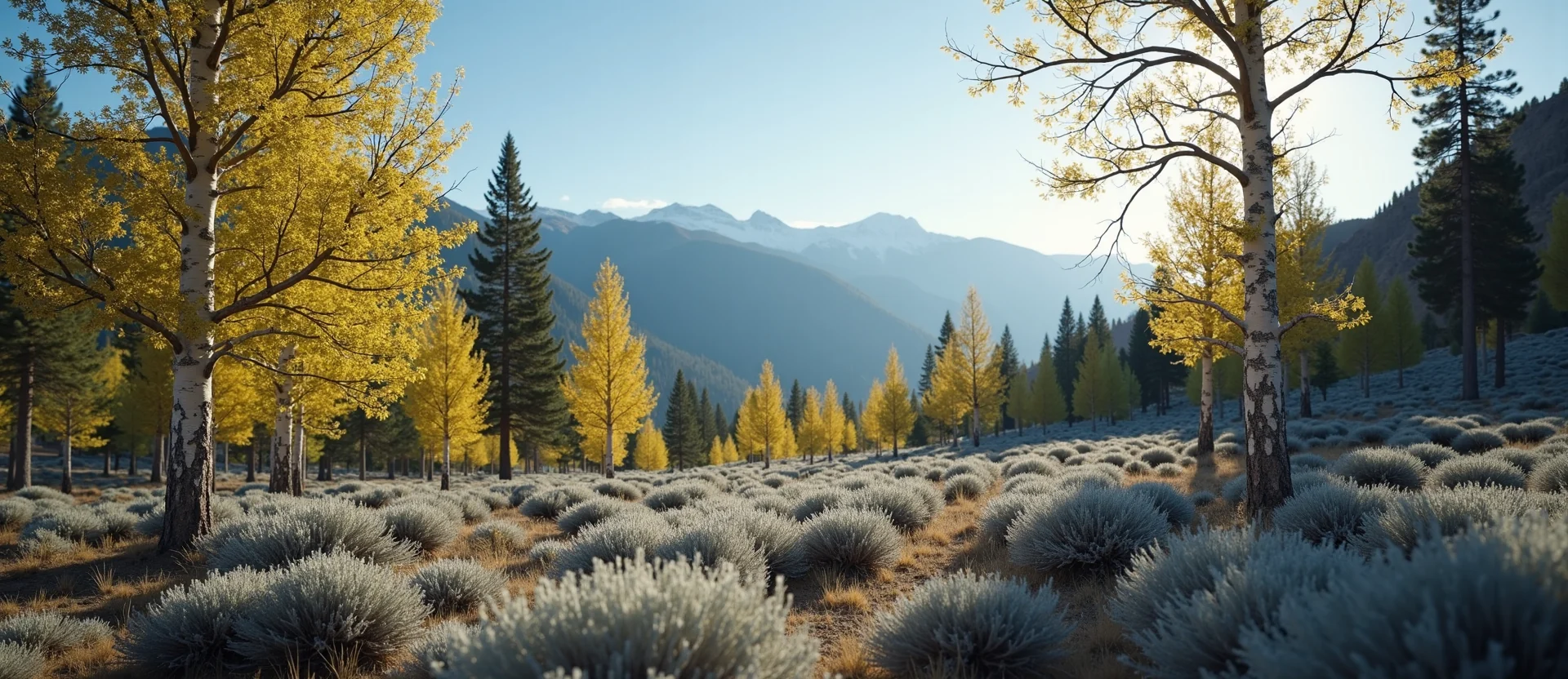 Symbolizing Growth/Resilience: A local Manzanita thriving aspen grove. - AI Generated