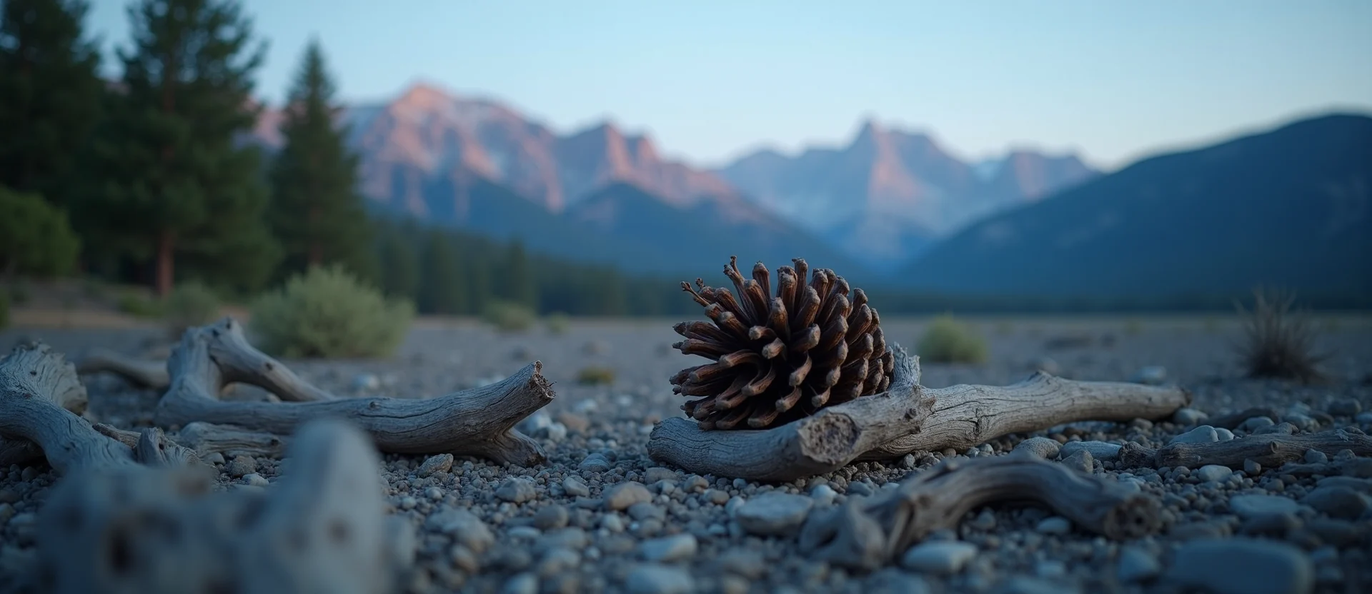 Symbolizing Seed/New Beginning: A local Ponderosa Pine opening pine cone. - AI Generated