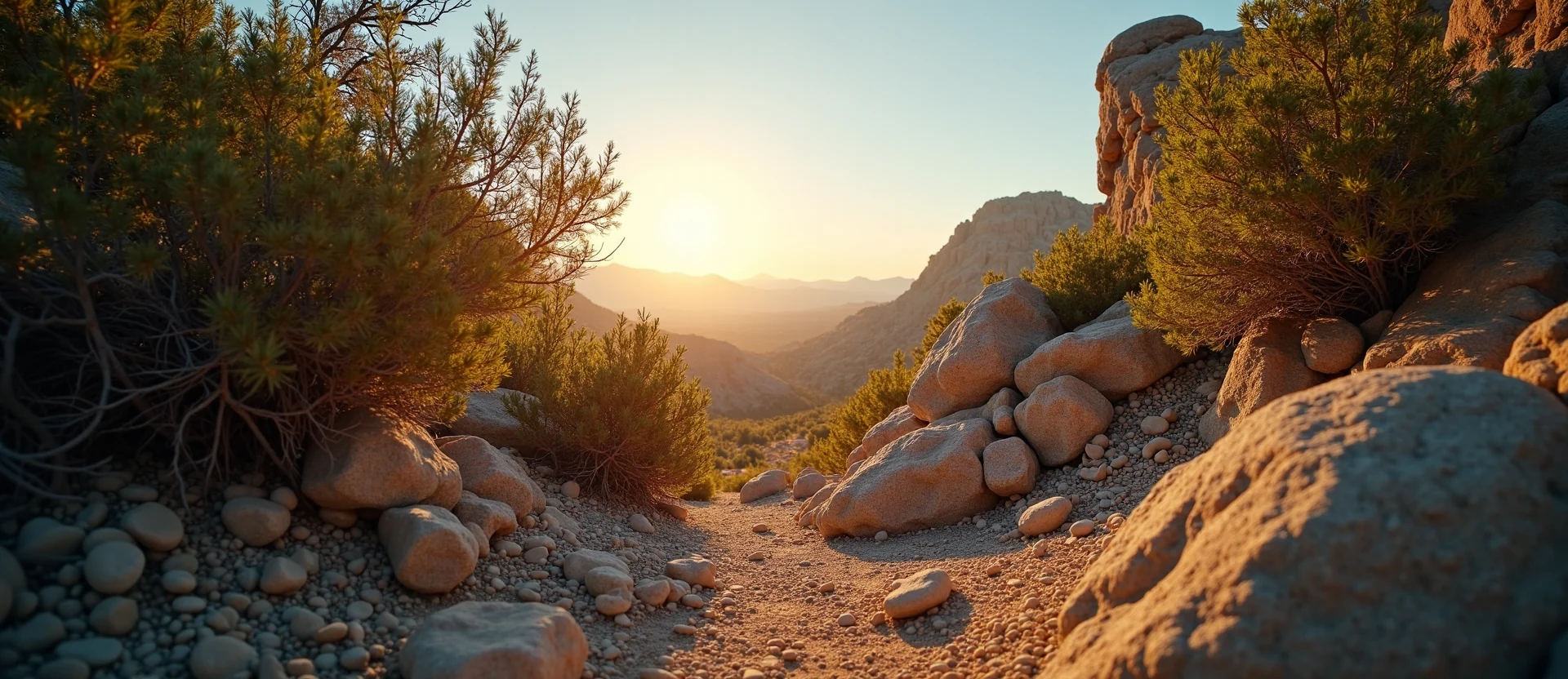 Symbolizing Identity/Local: A local Manzanita High Desert vista. - AI Generated
