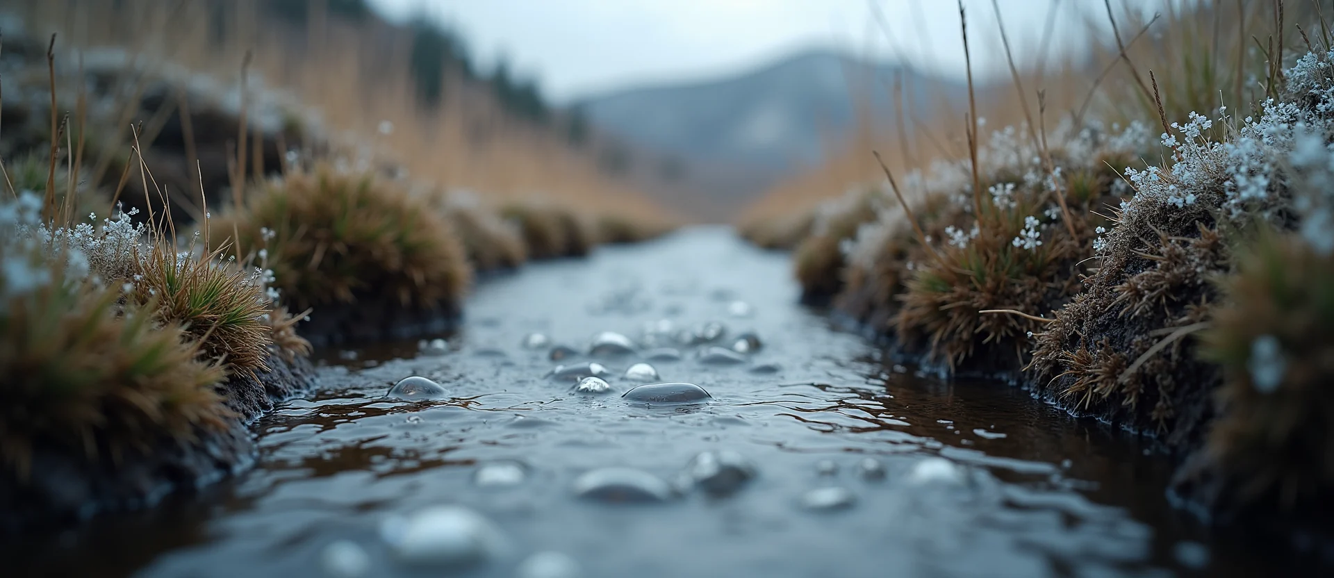 Symbolizing Flow/Cleansing: A local Bitterbrush babbling mountain creek. - AI Generated