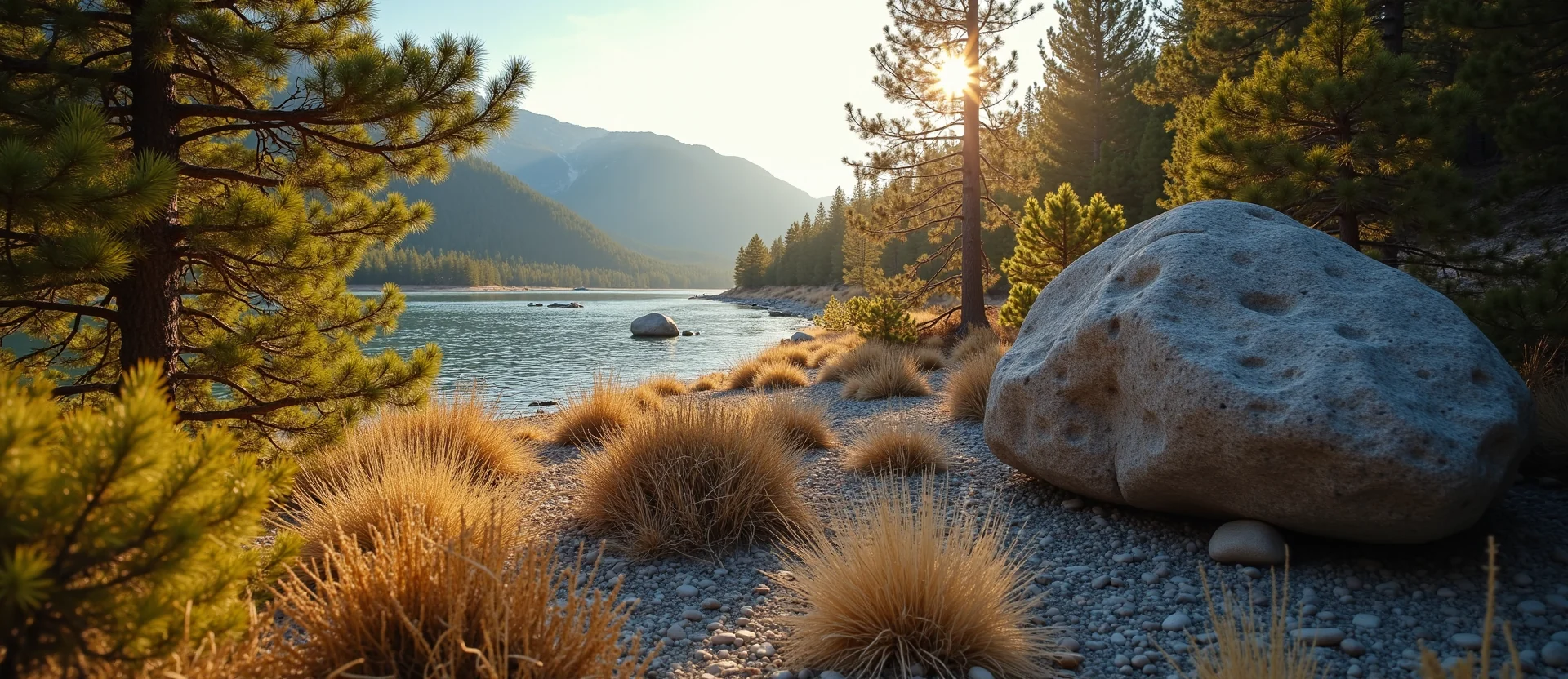 Symbolizing Stability/Peak: A local Manzanita unshakable boulder. - AI Generated