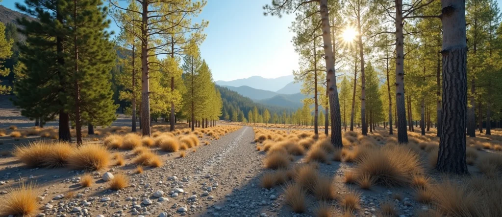 Symbolizing Growth/Resilience: A local Ponderosa Pine thriving aspen grove. - AI Generated