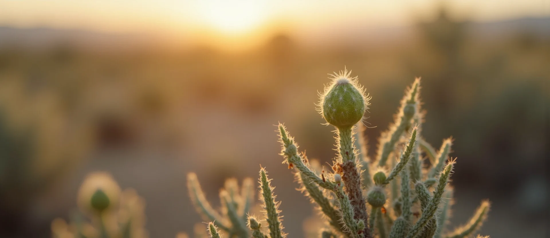 Symbolizing Seed/New Beginning: A local Sagebrush (Artemisia tridentata) new green bud on a branch. - AI Generated