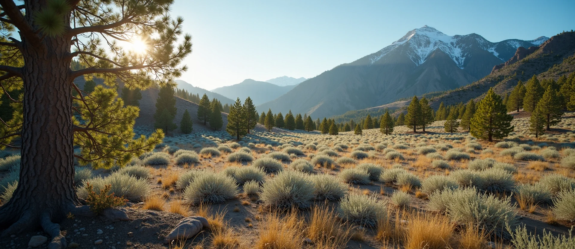 Symbolizing Growth/Resilience: A local Sagebrush (Artemisia tridentata) thriving aspen grove. - AI Generated