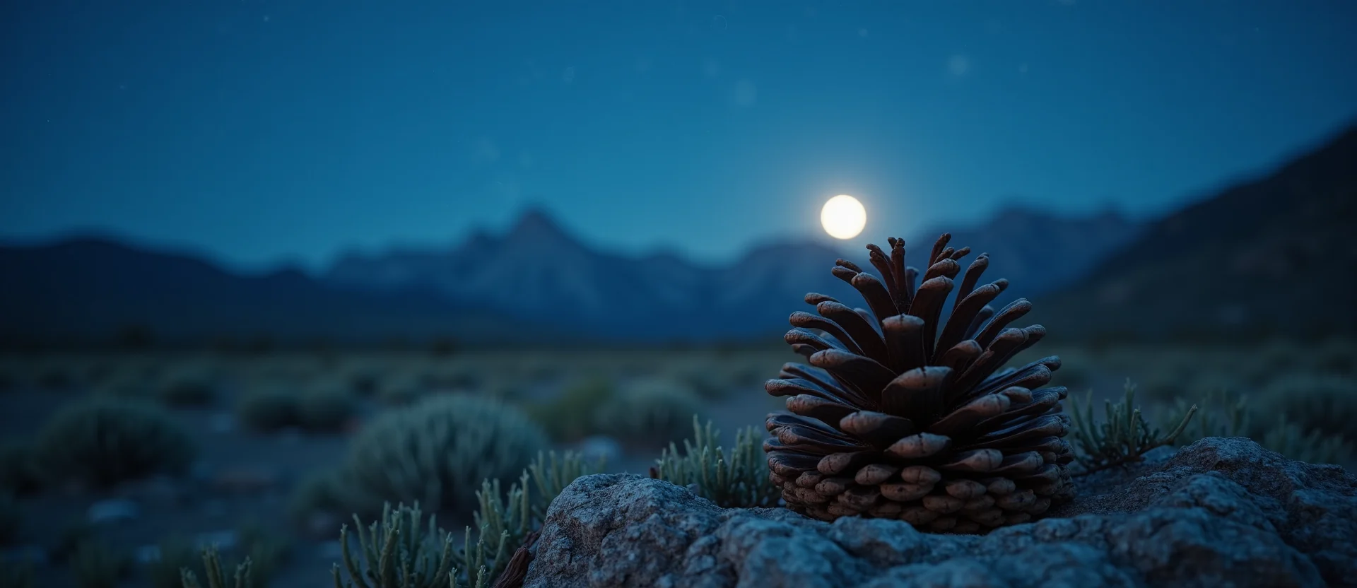 Symbolizing Seed/New Beginning: A local Rabbitbrush opening pine cone. - AI Generated
