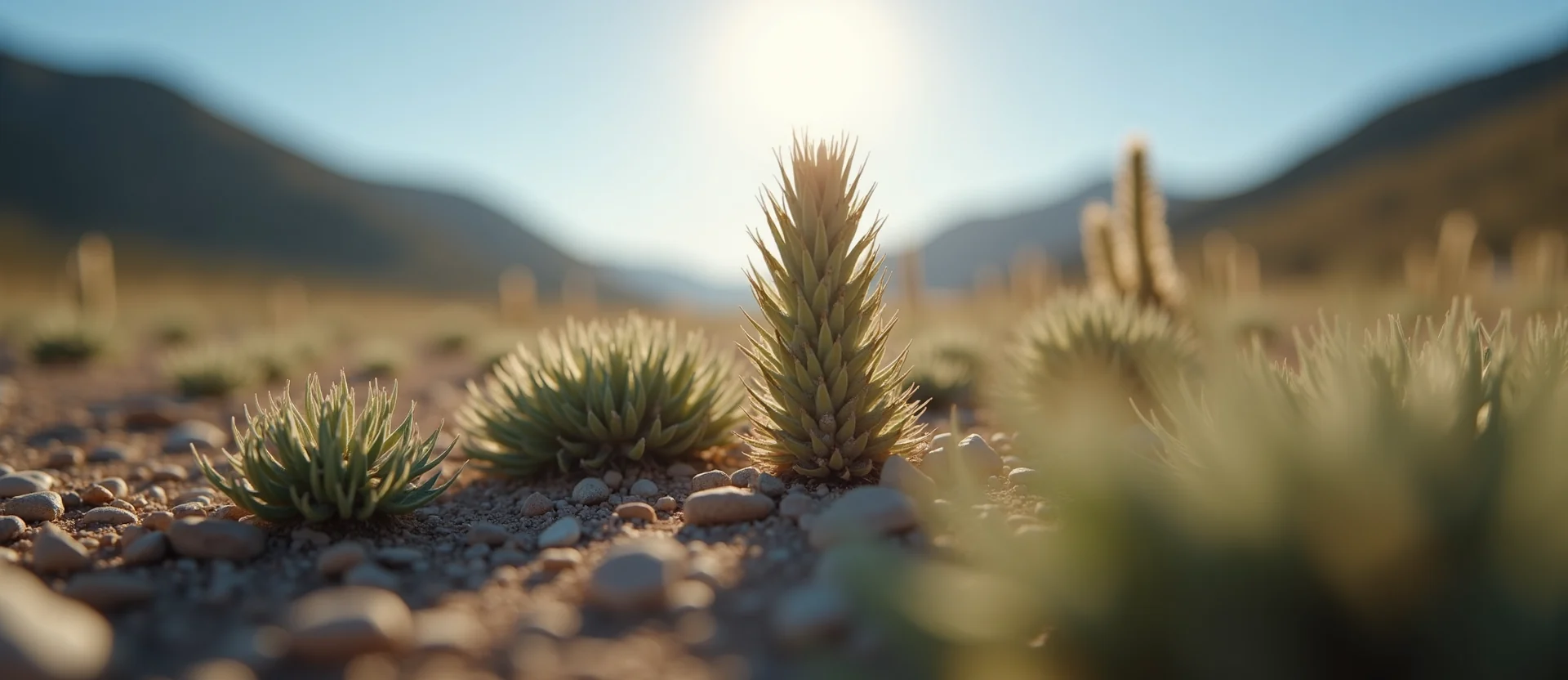 Symbolizing Seed/New Beginning: A local Indian Paintbrush sprouting sagebrush seedling. - AI Generated