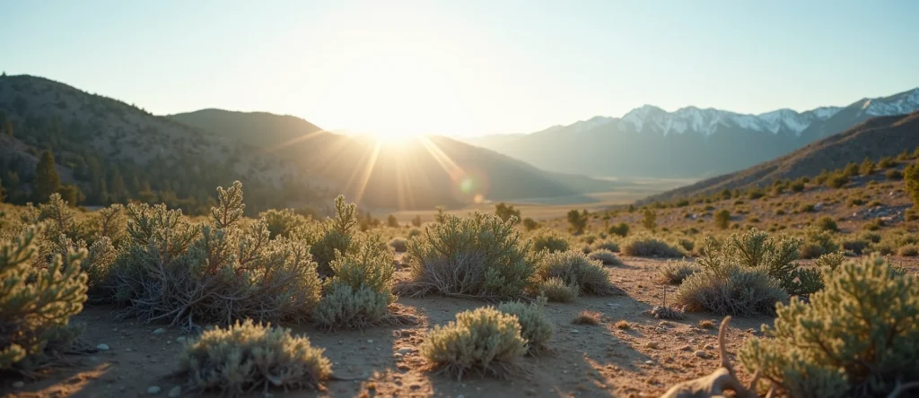 Symbolizing Identity/Local: A local Rabbitbrush Washoe Valley floor. - AI Generated