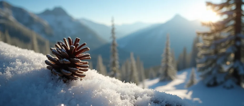 Symbolizing Seed/New Beginning: A local Quaking Aspen opening pine cone. - AI Generated
