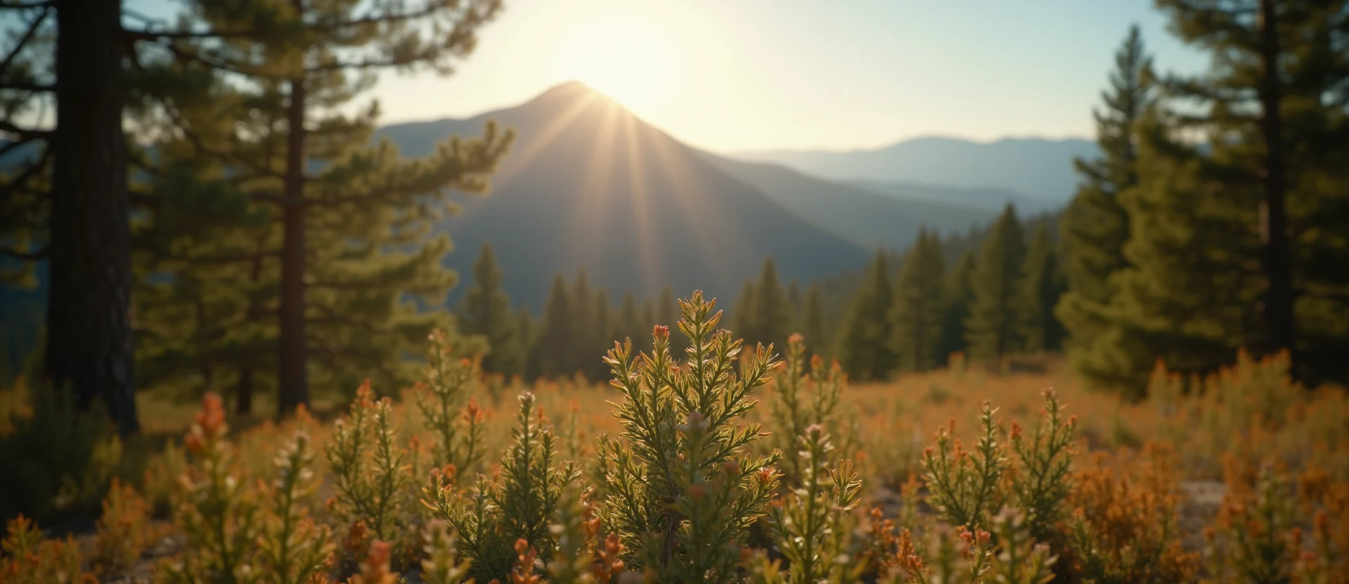 Symbolizing Identity/Local: A local Indian Paintbrush Peavine Mountain silhouette. - AI Generated