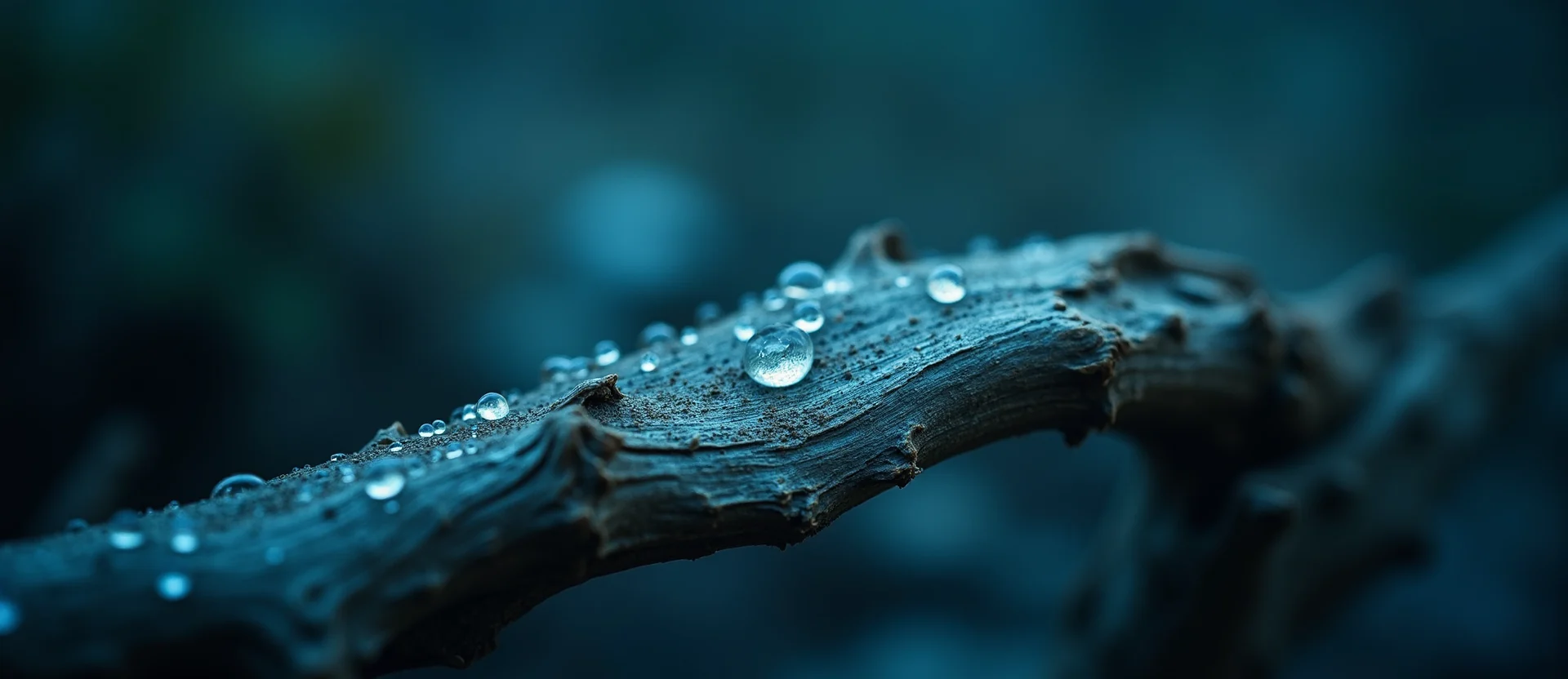 Symbolizing Flow/Cleansing: A local Quaking Aspen raindrops on desert leaves. - AI Generated