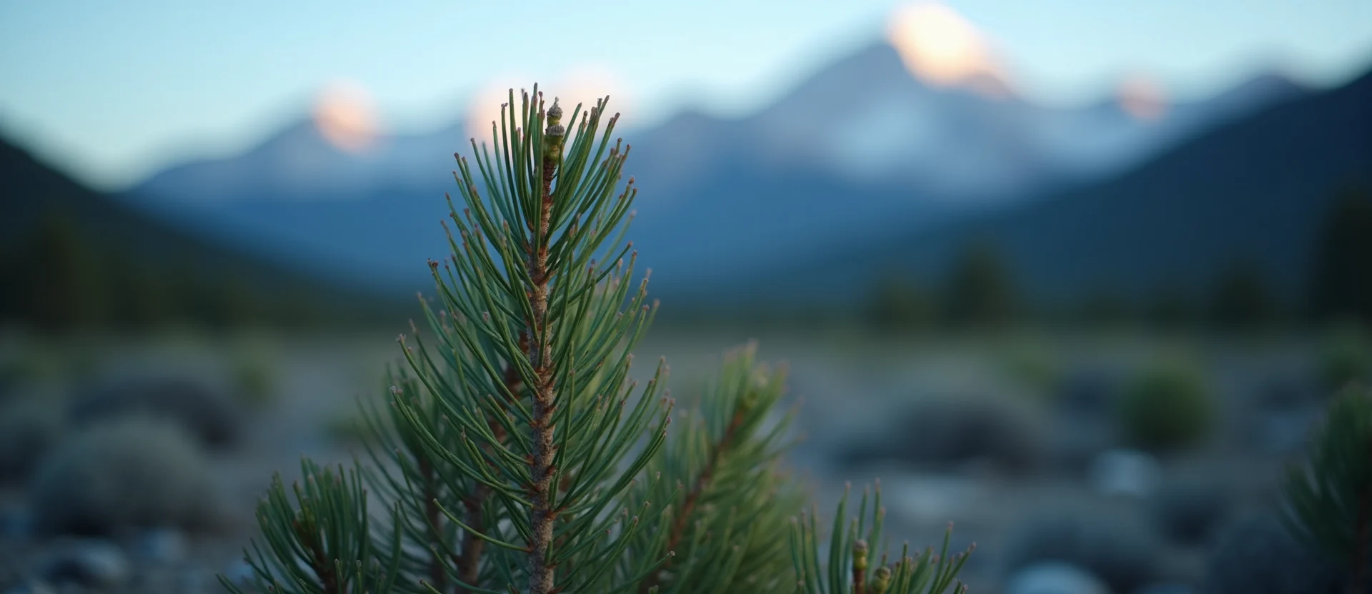 Symbolizing Growth/Resilience: A local Rabbitbrush new branch reaching for the sky. - AI Generated