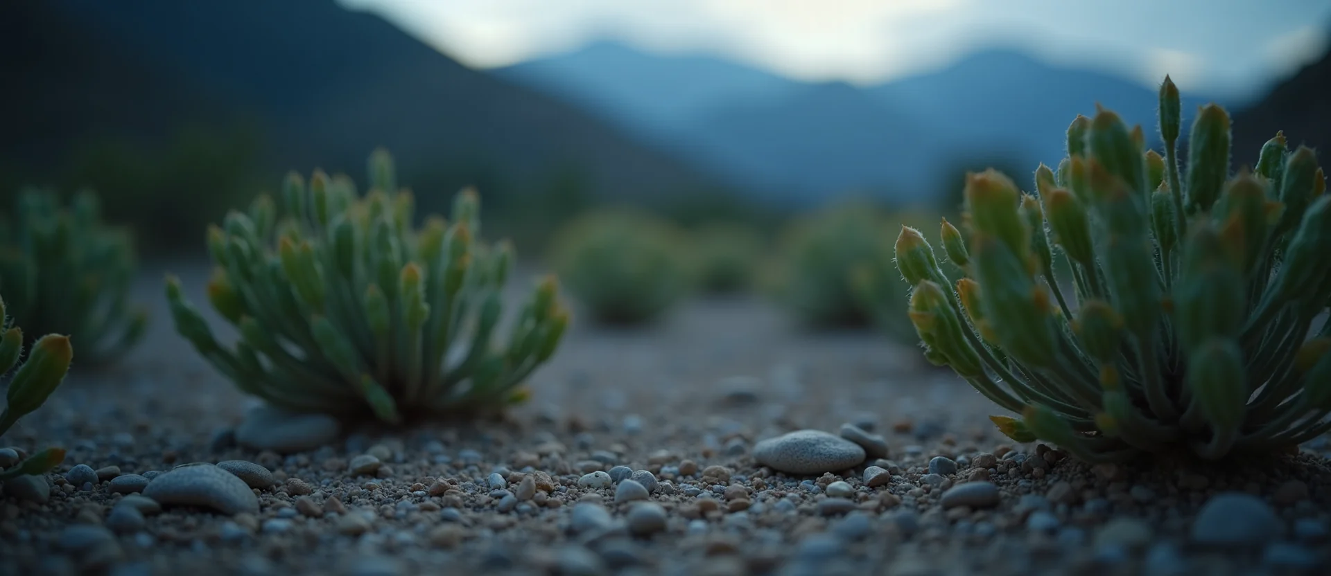 Symbolizing Flow/Cleansing: A local Manzanita raindrops on desert leaves. - AI Generated