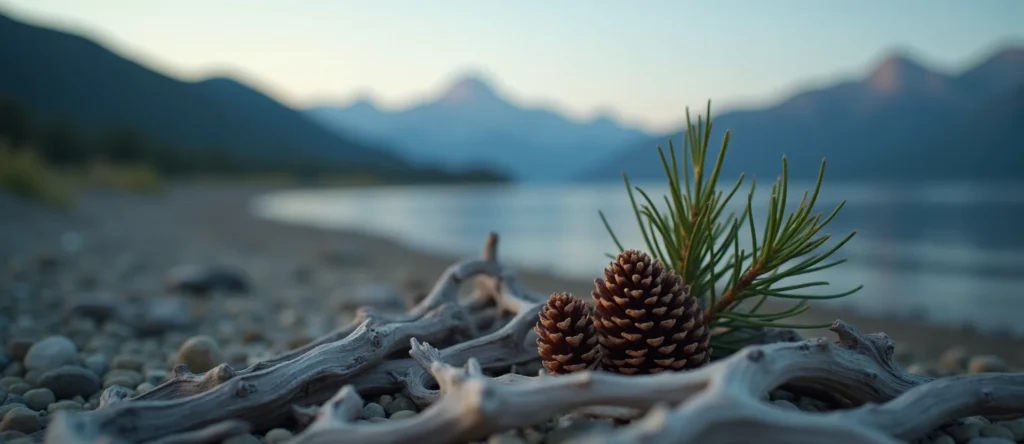 Symbolizing Seed/New Beginning: A local Mountain Mahogany opening pine cone. - AI Generated