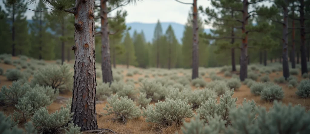 Symbolizing Growth/Resilience: A local Mountain Mahogany thriving aspen grove. - AI Generated