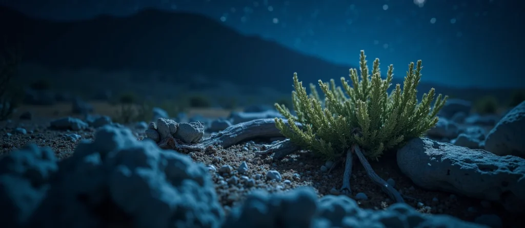 Symbolizing Growth/Resilience: A local Sagebrush (Artemisia tridentata) gnarled juniper roots. - AI Generated