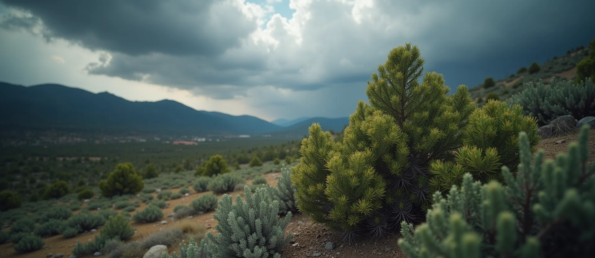 Symbolizing Identity/Local: A local Manzanita High Desert vista. - AI Generated