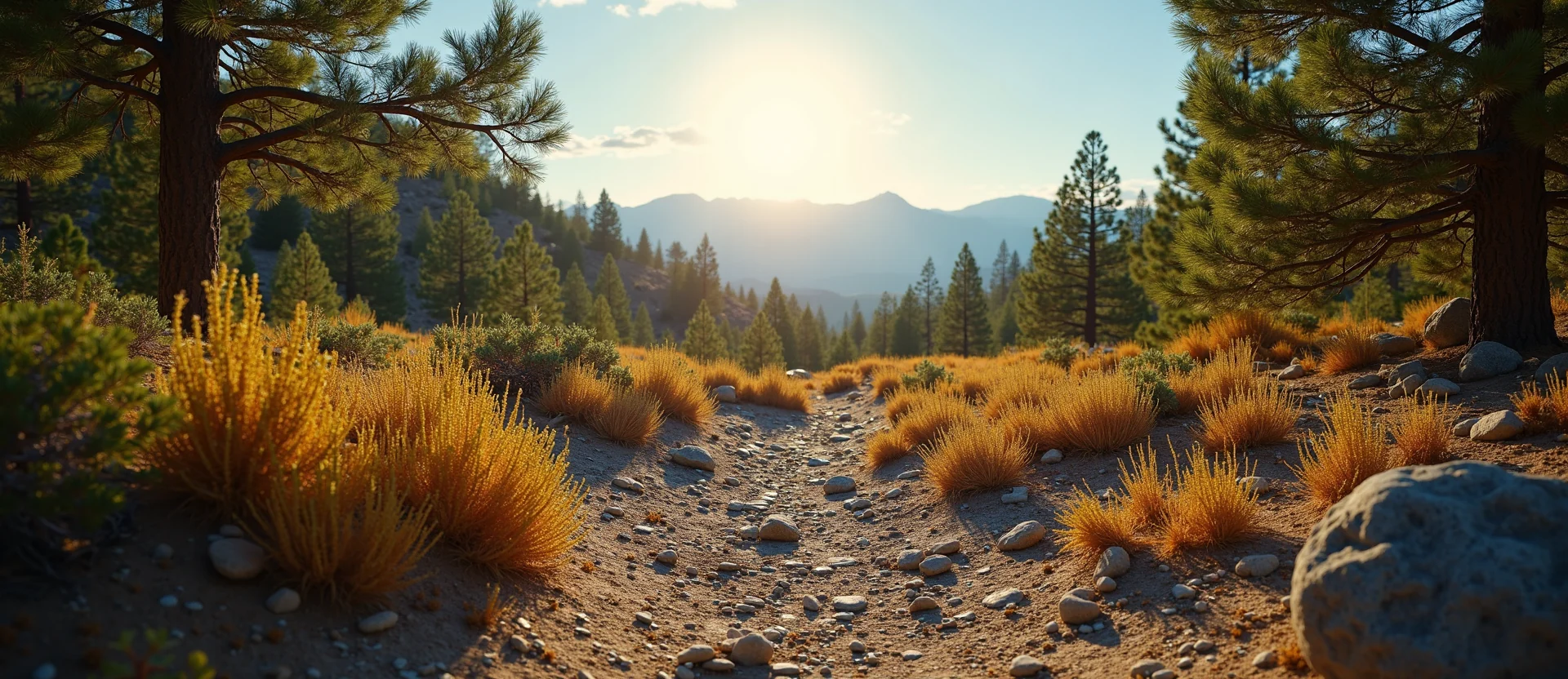Symbolizing Identity/Local: A local Bitterbrush High Desert vista. - AI Generated