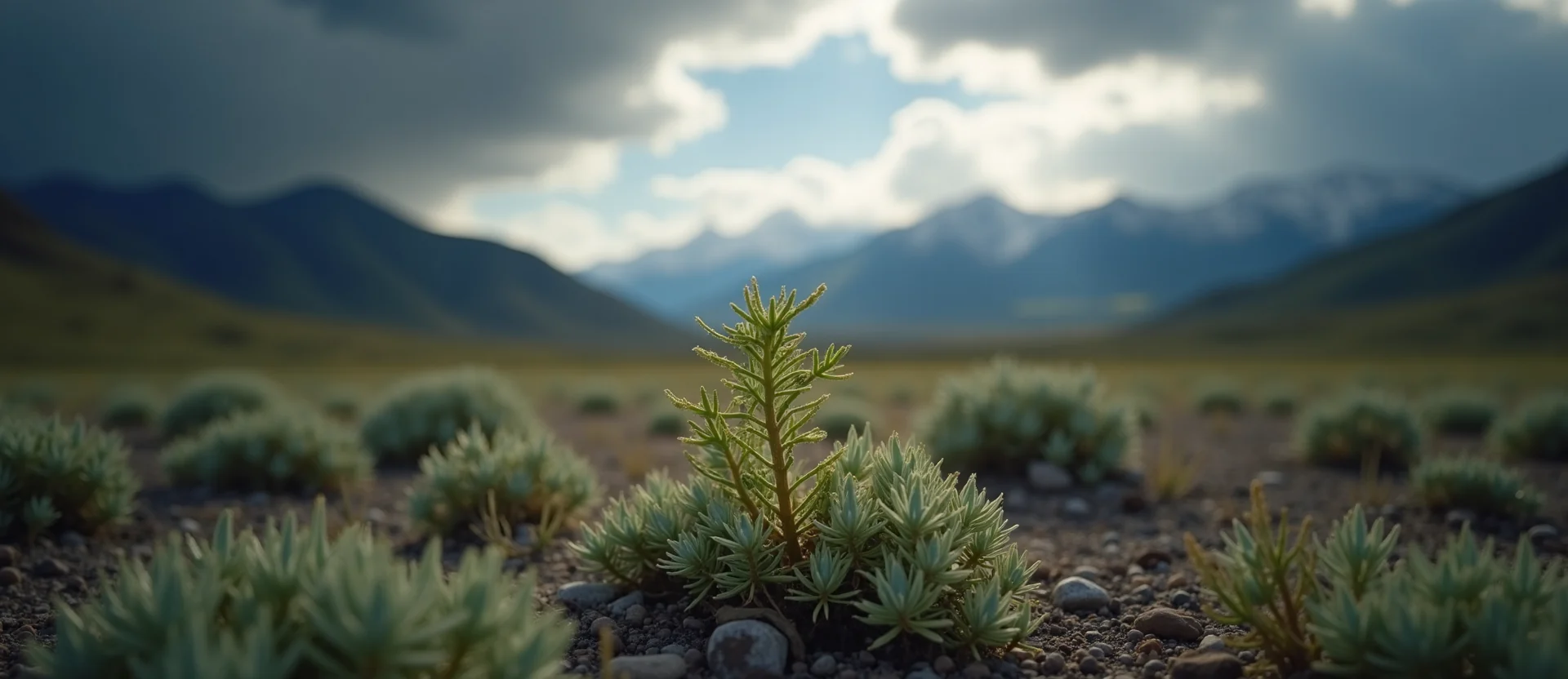 Symbolizing Seed/New Beginning: A local Sagebrush (Artemisia tridentata) sprouting sagebrush seedling. - AI Generated