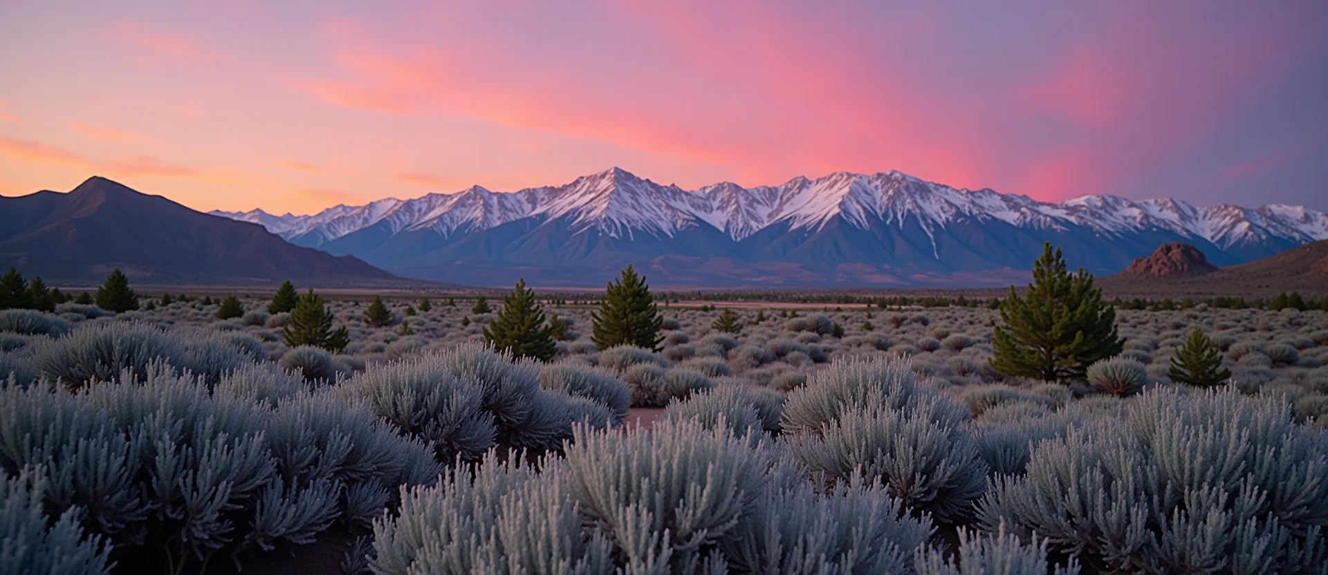 Symbolizing Identity/Local: A local Sierra Juniper High Desert vista. - AI Generated