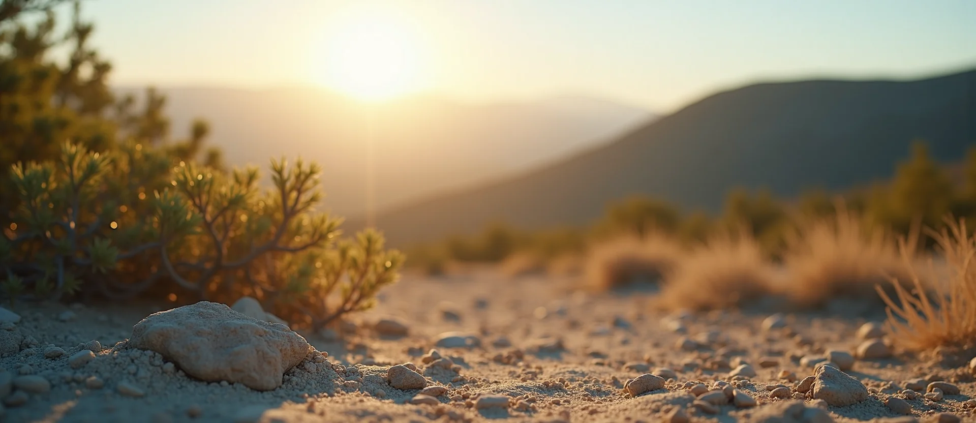 Symbolizing Stability/Peak: A local Mountain Mahogany solid mountain ridge. - AI Generated