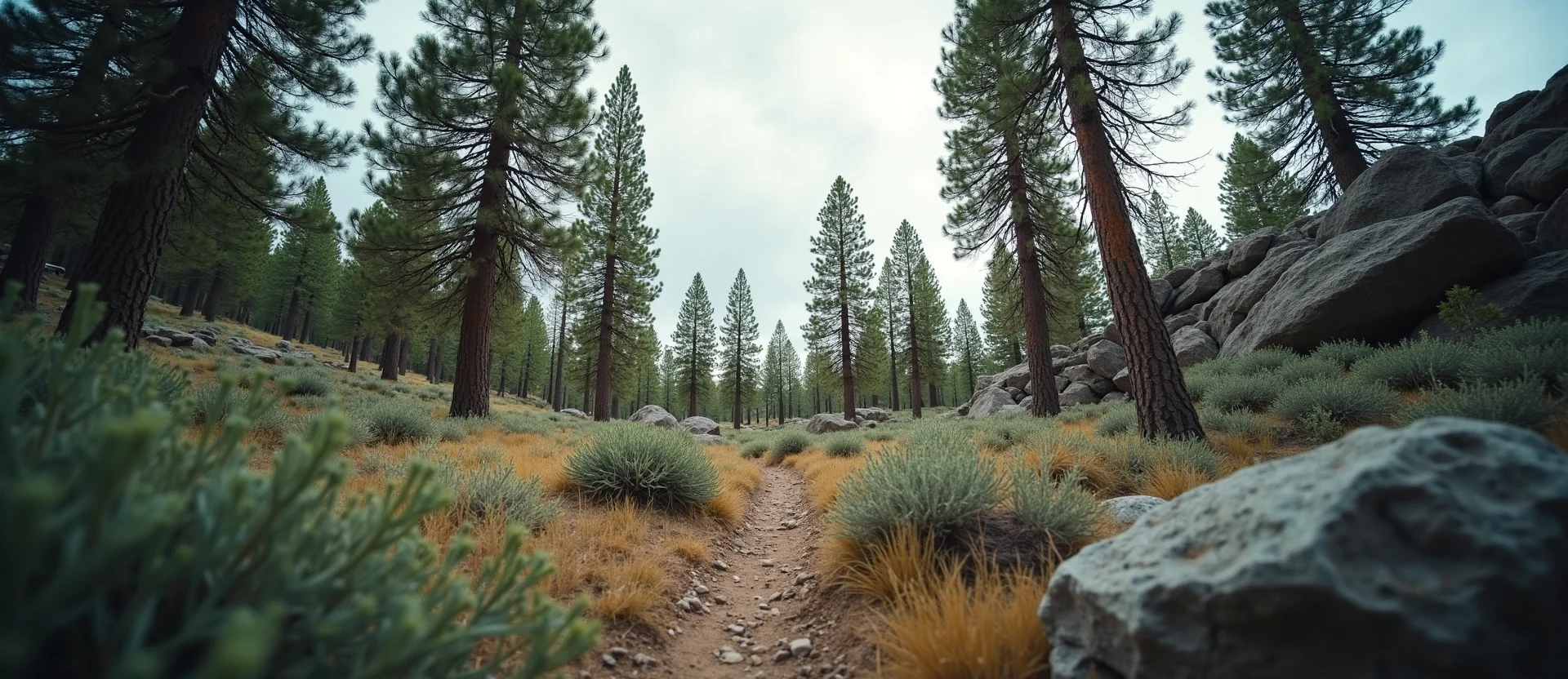 Symbolizing Growth/Resilience: A local Sierra Juniper thriving aspen grove. - AI Generated