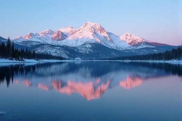 High-detail landscape of Mt. Rose reflected in Lake Tahoe symbolizing mental clarity in addiction treatment.